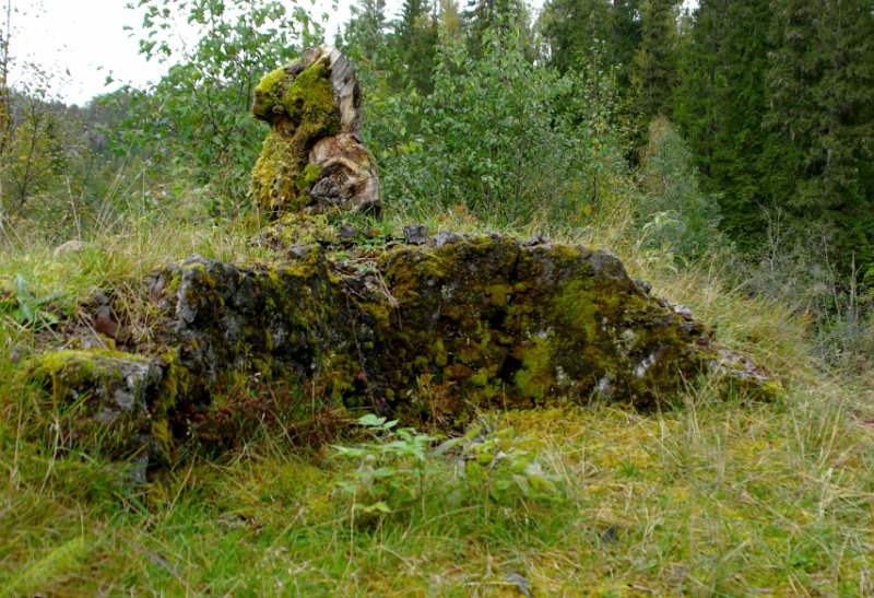 IMGP6952.jpg - Ruiner fra botnen på den eldste masovnen ved Mostadmark Jernverk